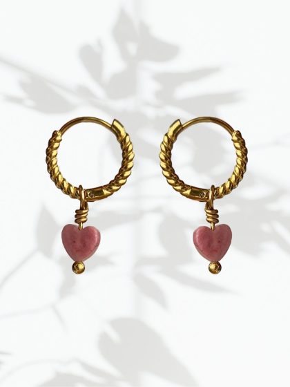 Oorbel - Blush Heart - goud